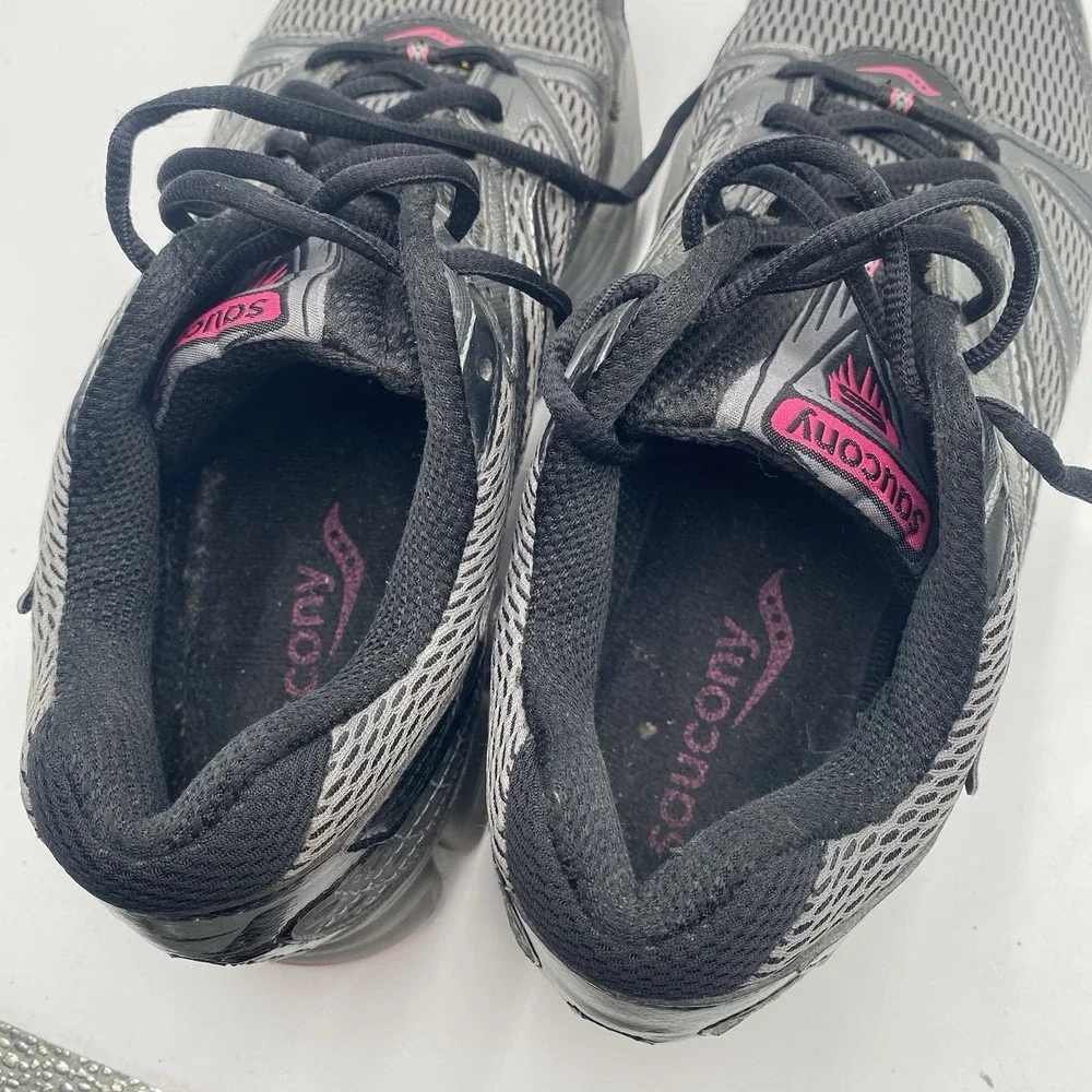 Saucony Grid Cohesion 5 Women's Running Shoes Size 11 Gray Pink 15119-2‎ Cleaned